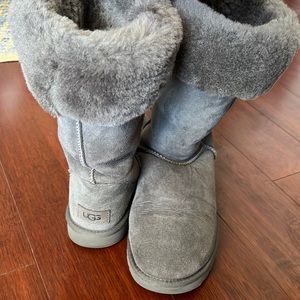 Grey Tall Uggs.